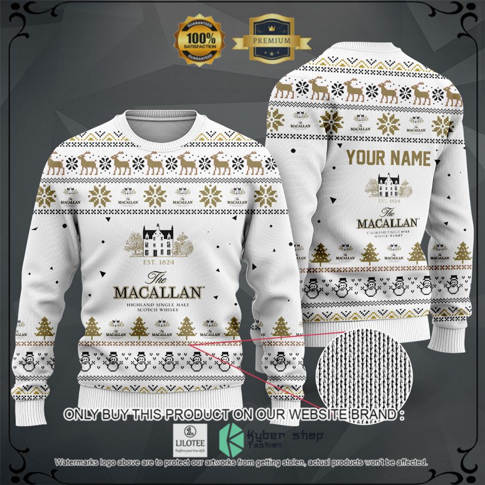 the macallan your name white christmas sweater hoodie sweater 1 99044