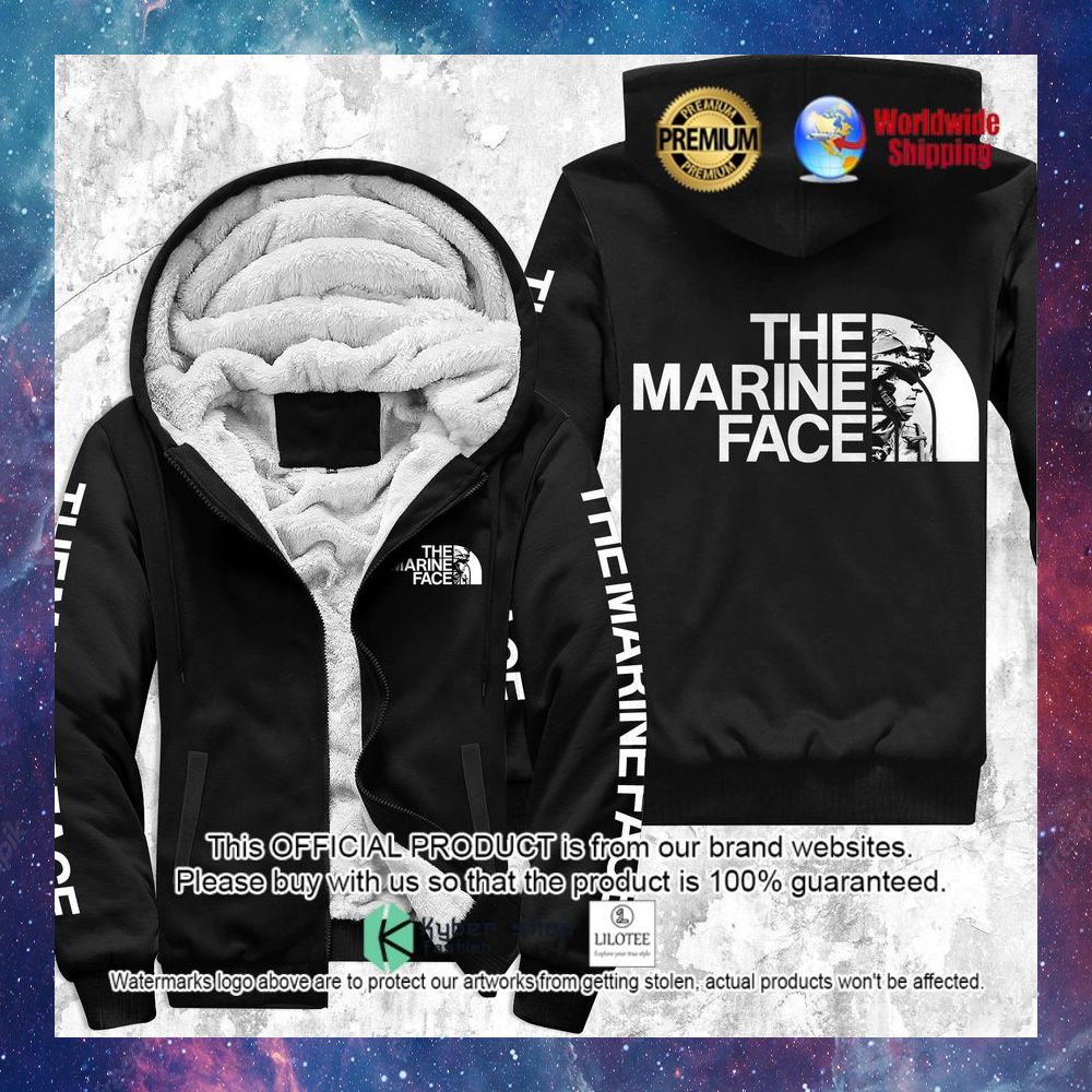 the marine face 3d fleece hoodie 1 115