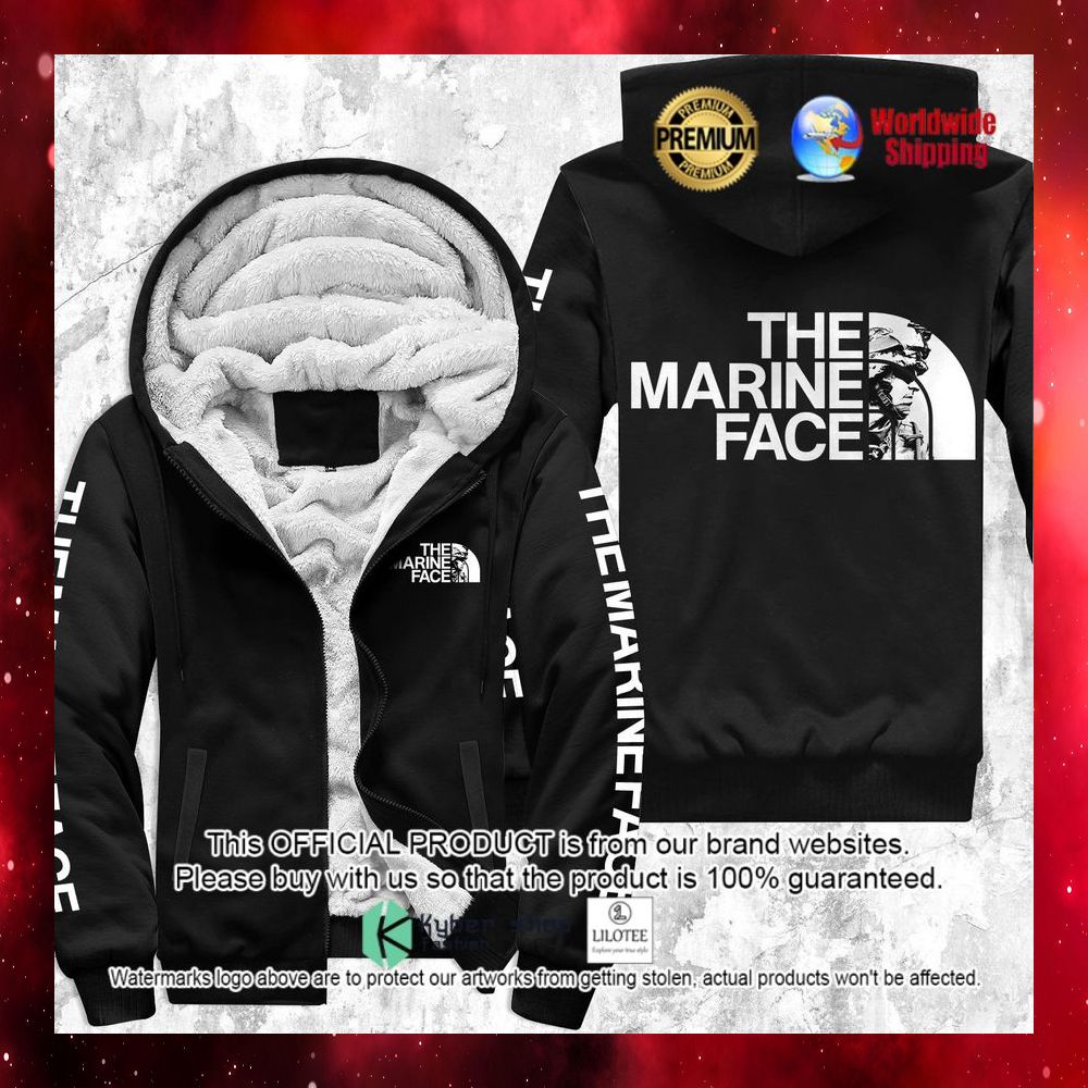 the marine face 3d fleece hoodie 1 49