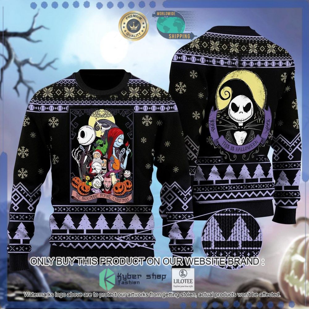 the nightmare before christmas halloween christmas sweater 1 20617