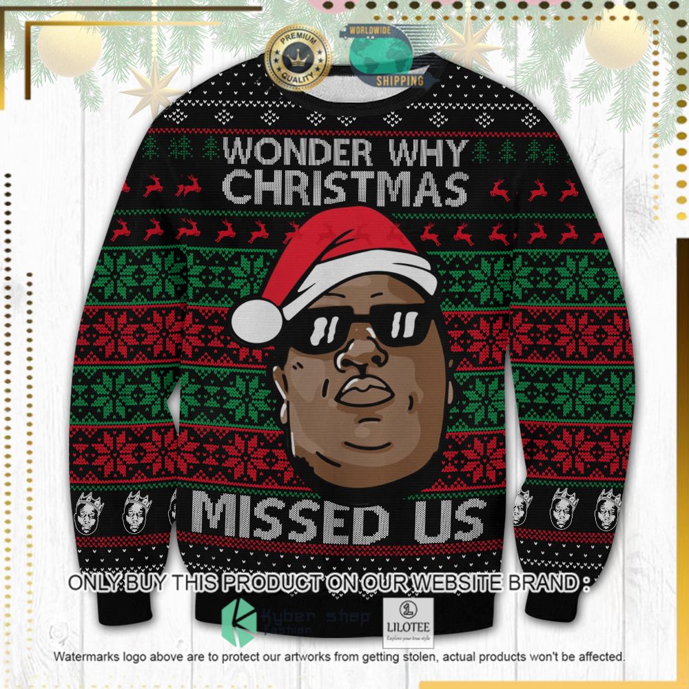 the notorious b i g wonder why ugly sweater 1 11412