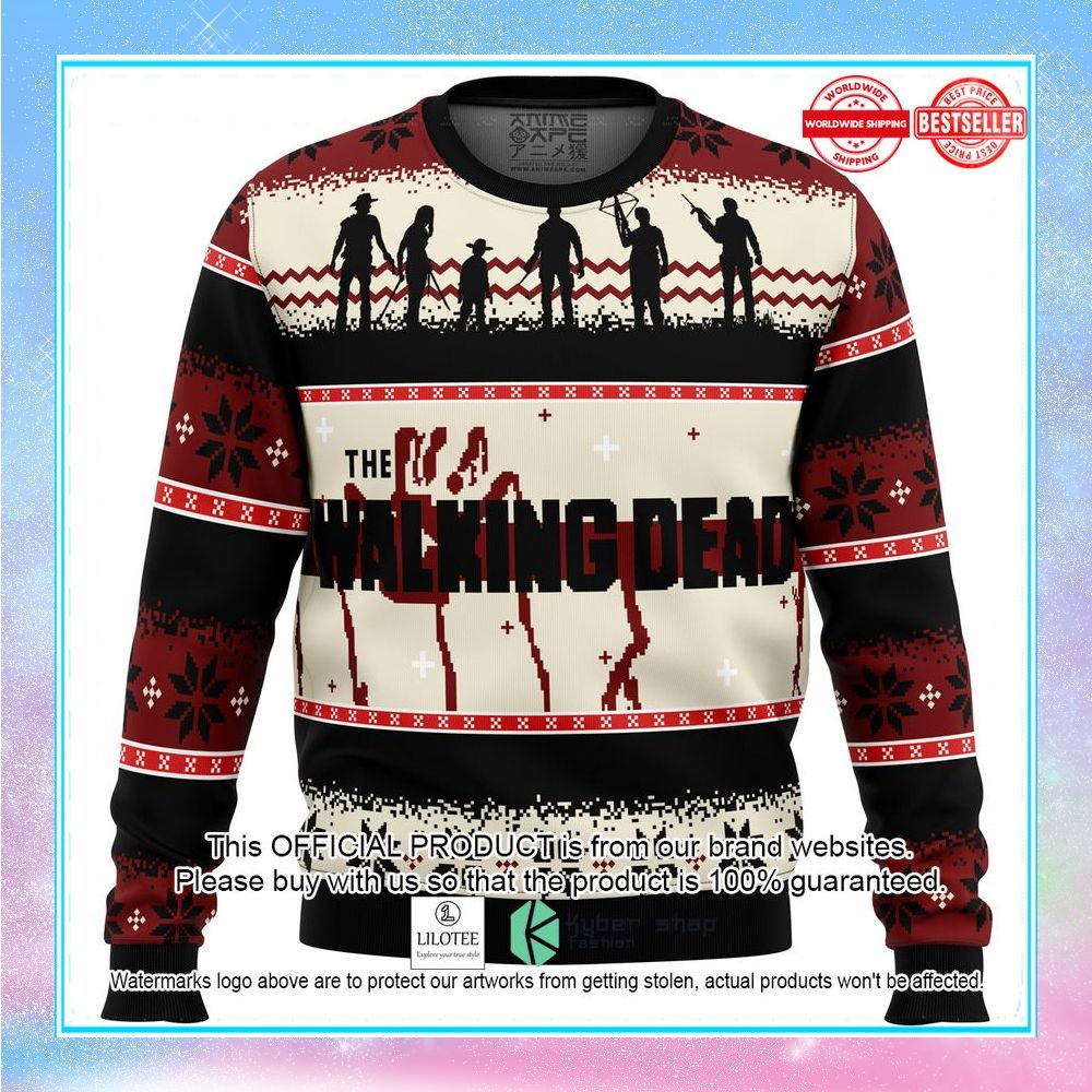 the walking dead christmas sweater 1 119