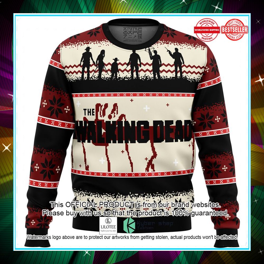 the walking dead christmas sweater 1 647