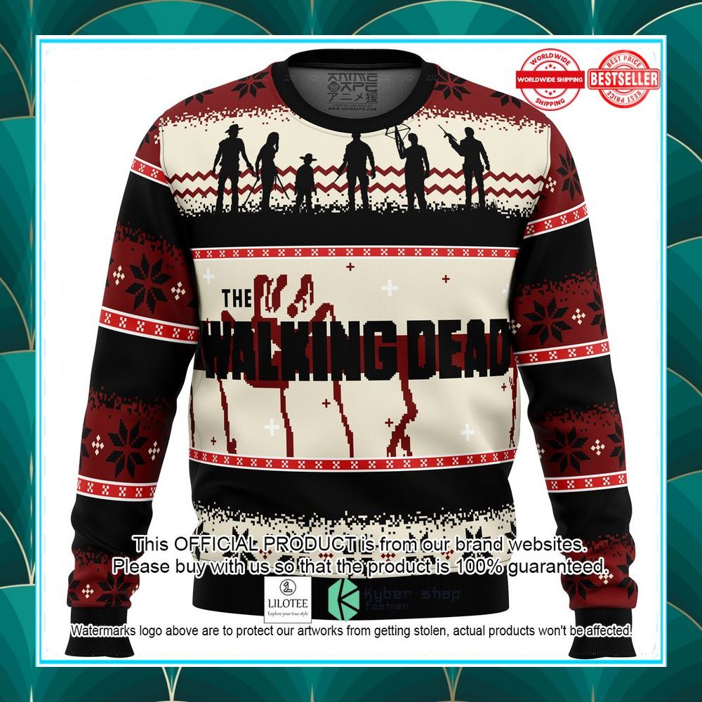 the walking dead christmas sweater 1 833