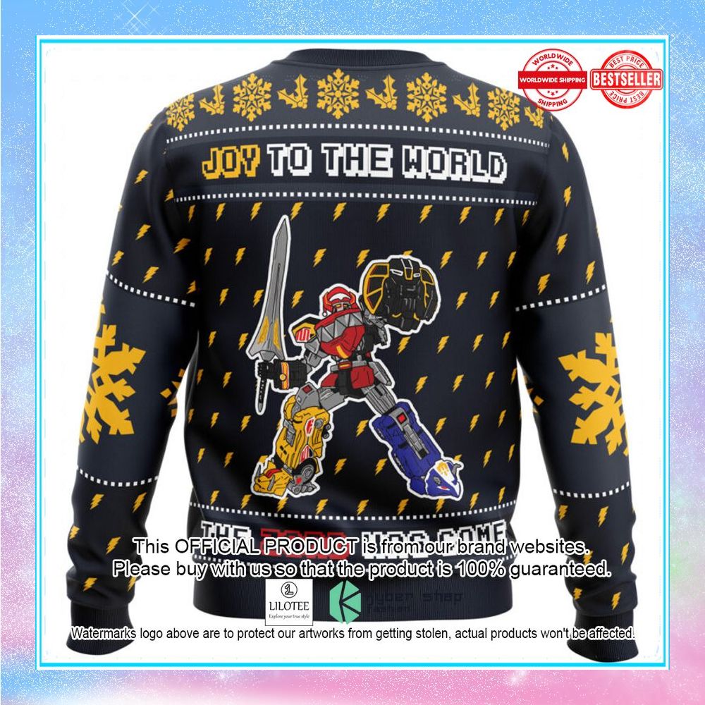 the zord has come power rangers christmas sweater 2 802