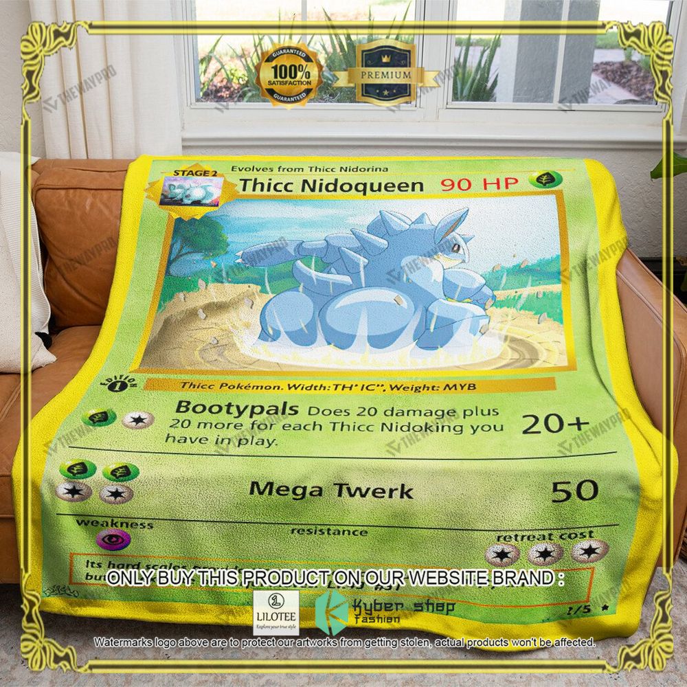 Thicc Nidoqueen Anime Pokemon Blanket - LIMITED EDITION 4