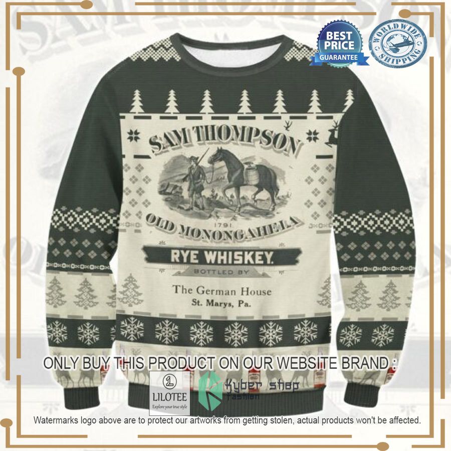 thompson rye whiskey christmas sweater 1 43193