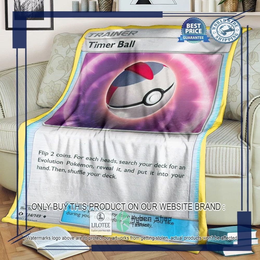 Timer Ball Trainer Pokemon Blanket - LIMITED EDITION 8