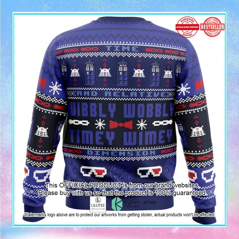 timey wimey doctor who christmas sweater 2 711