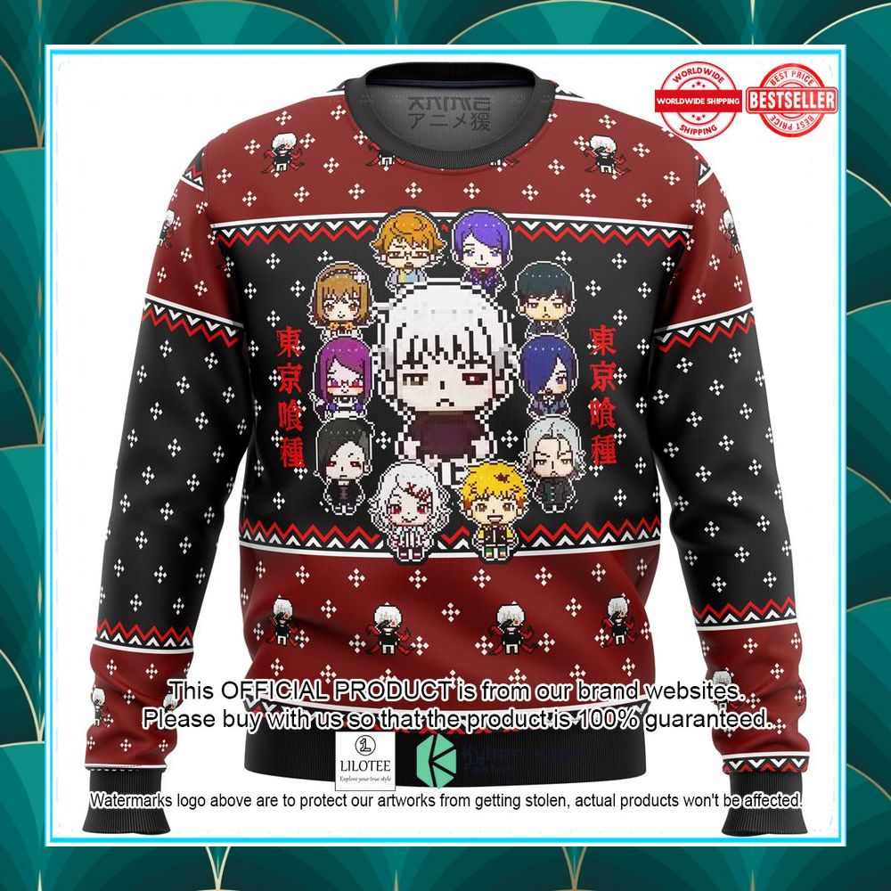 tokyo ghoul sprites christmas sweater 1 448