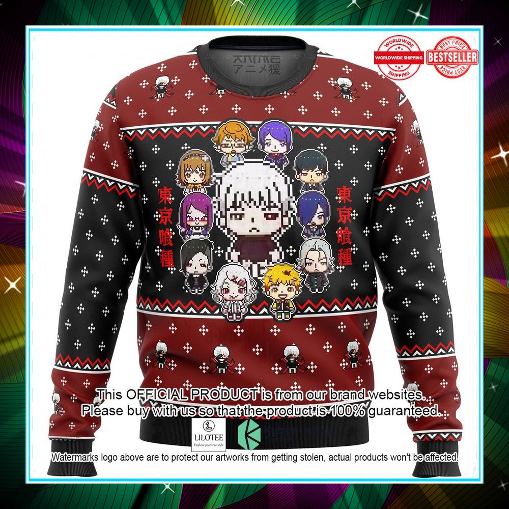 tokyo ghoul sprites christmas sweater 1 507