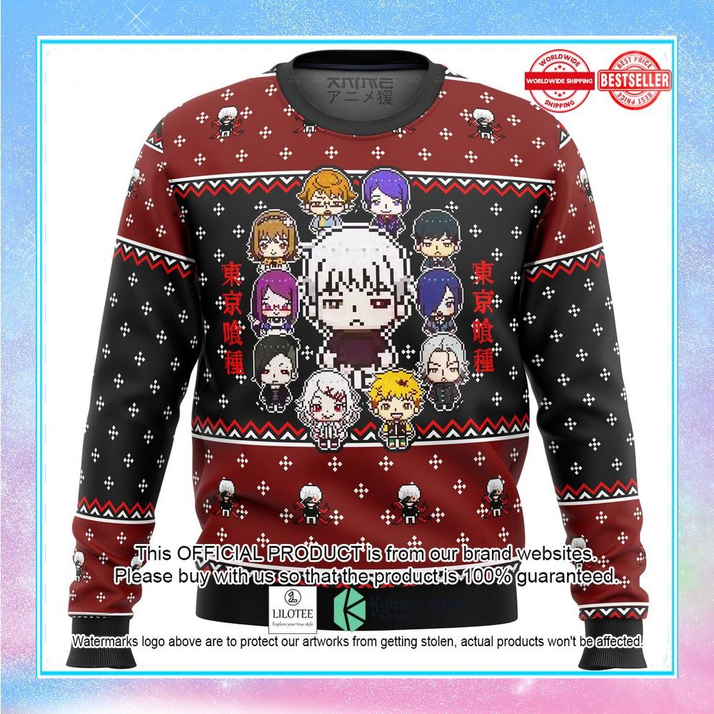 tokyo ghoul sprites christmas sweater 1 873