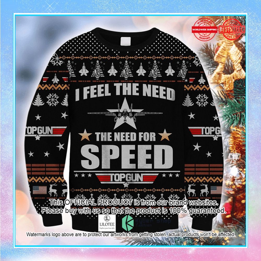 top gun i feel the need the need for speed ugly sweater 1 422