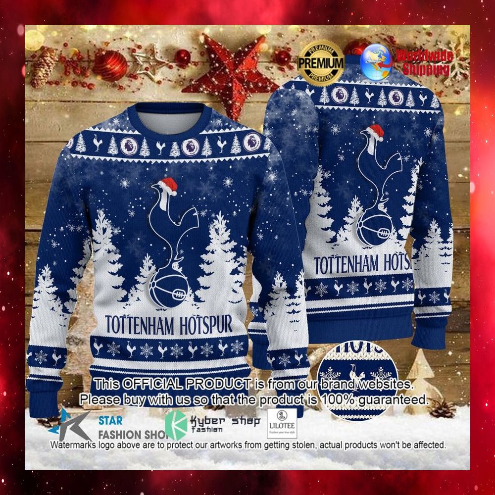 tottenham hotspur santa hat sweater 1 548