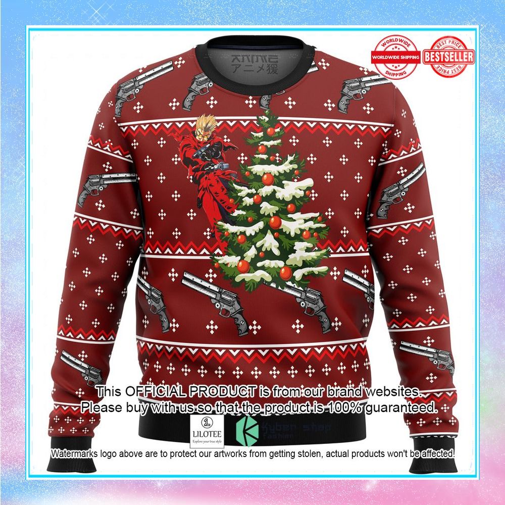 trigun vash christmas sweater 1 171