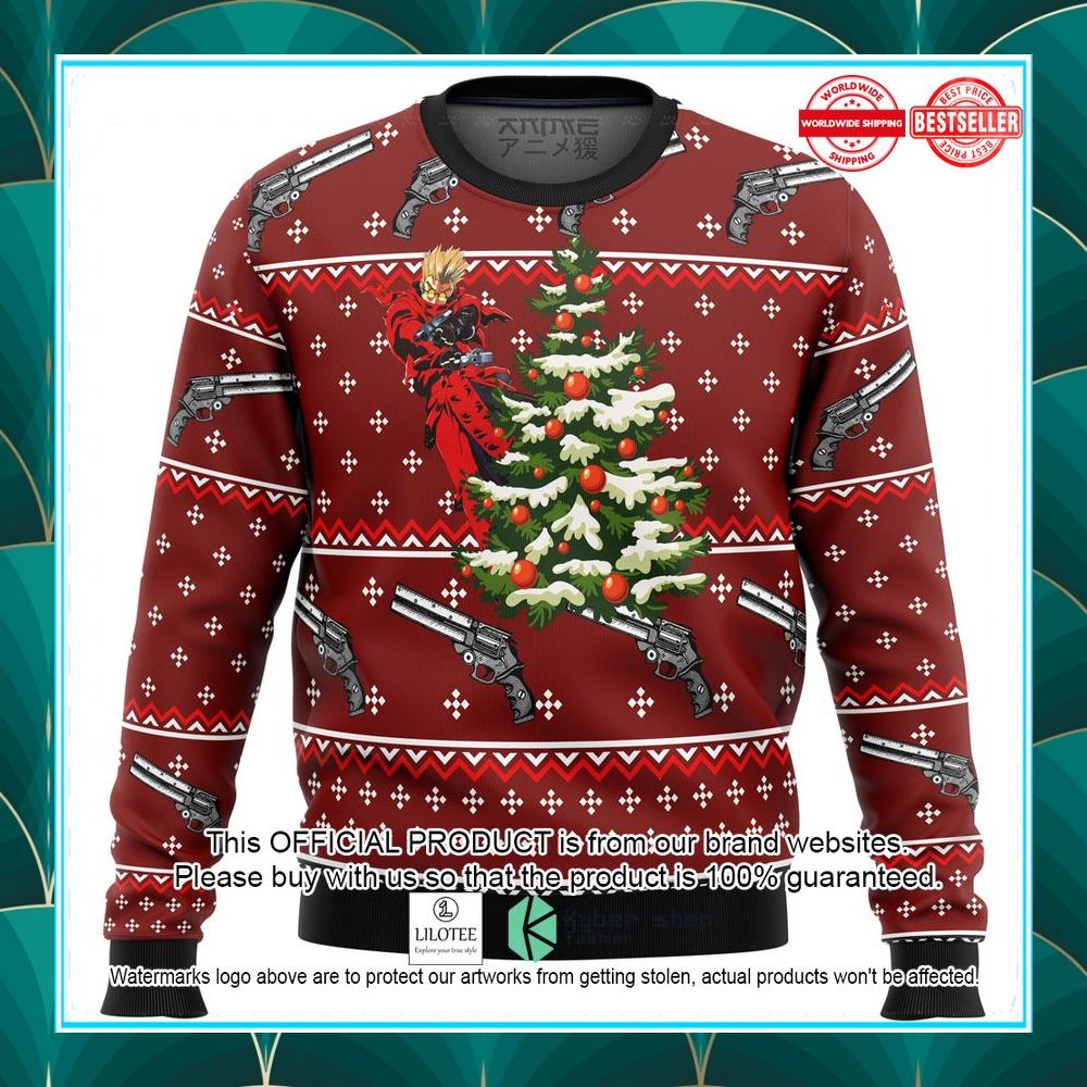 trigun vash christmas sweater 1 566