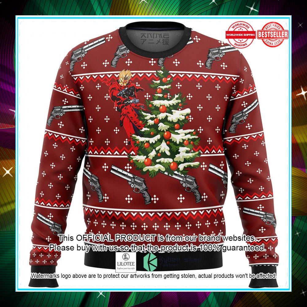 trigun vash christmas sweater 1 647
