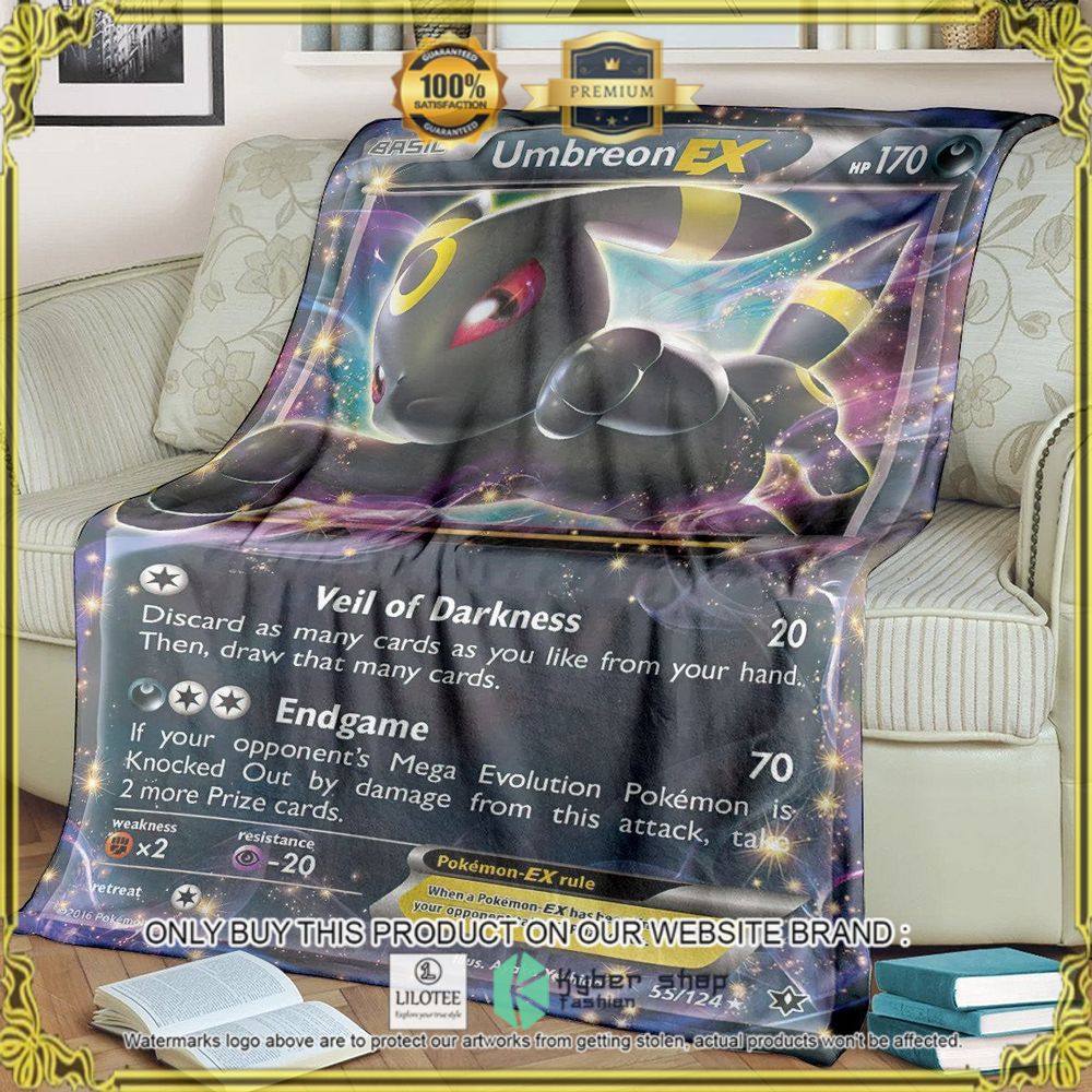 Umbreon-EX Custom Pokemon Soft Blanket - LIMITED EDITION 7
