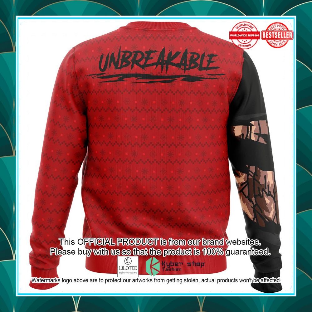 unbreakable red riot my hero academia christmas sweater 5 884