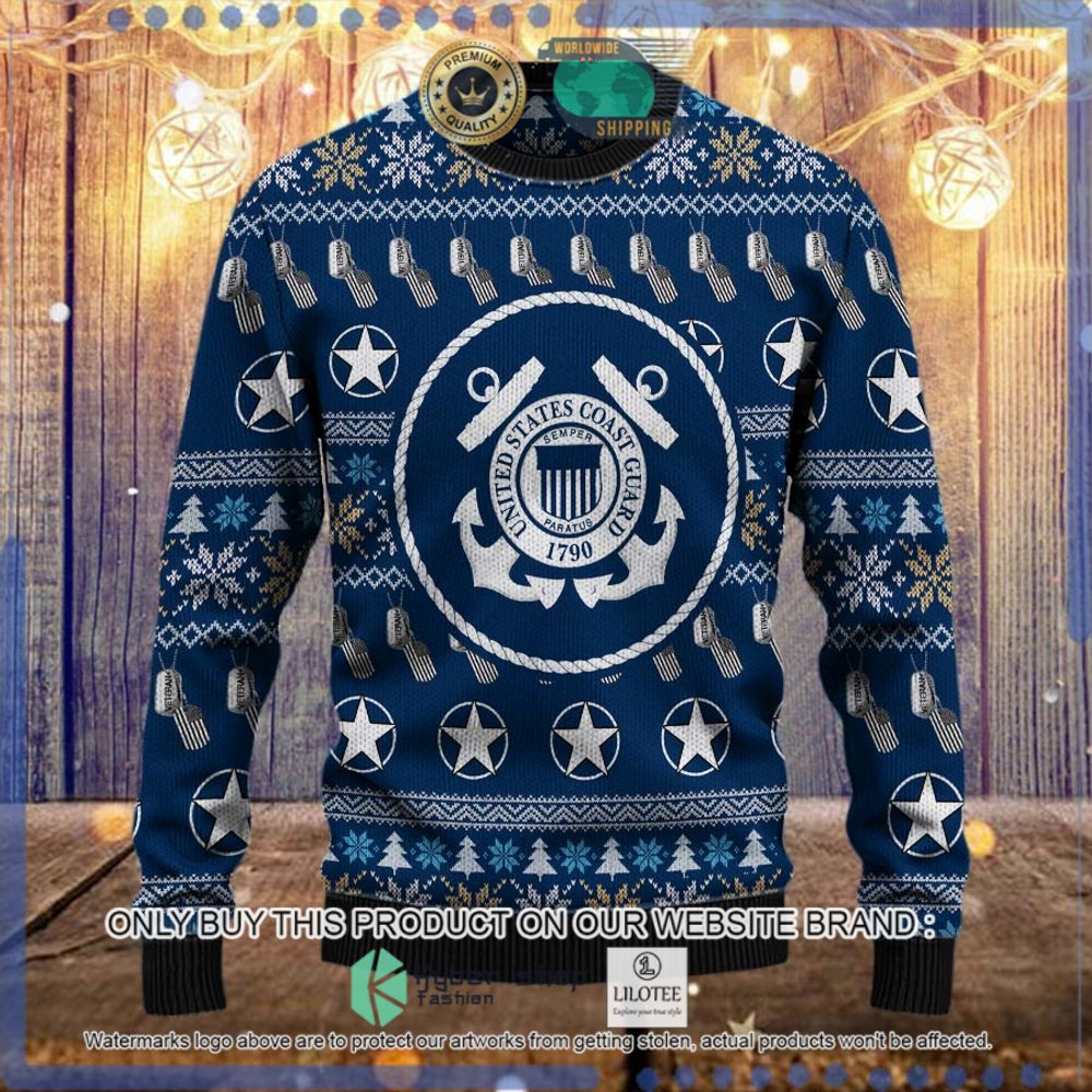 united states coast guard 1790 veteran christmas sweater 1 99087