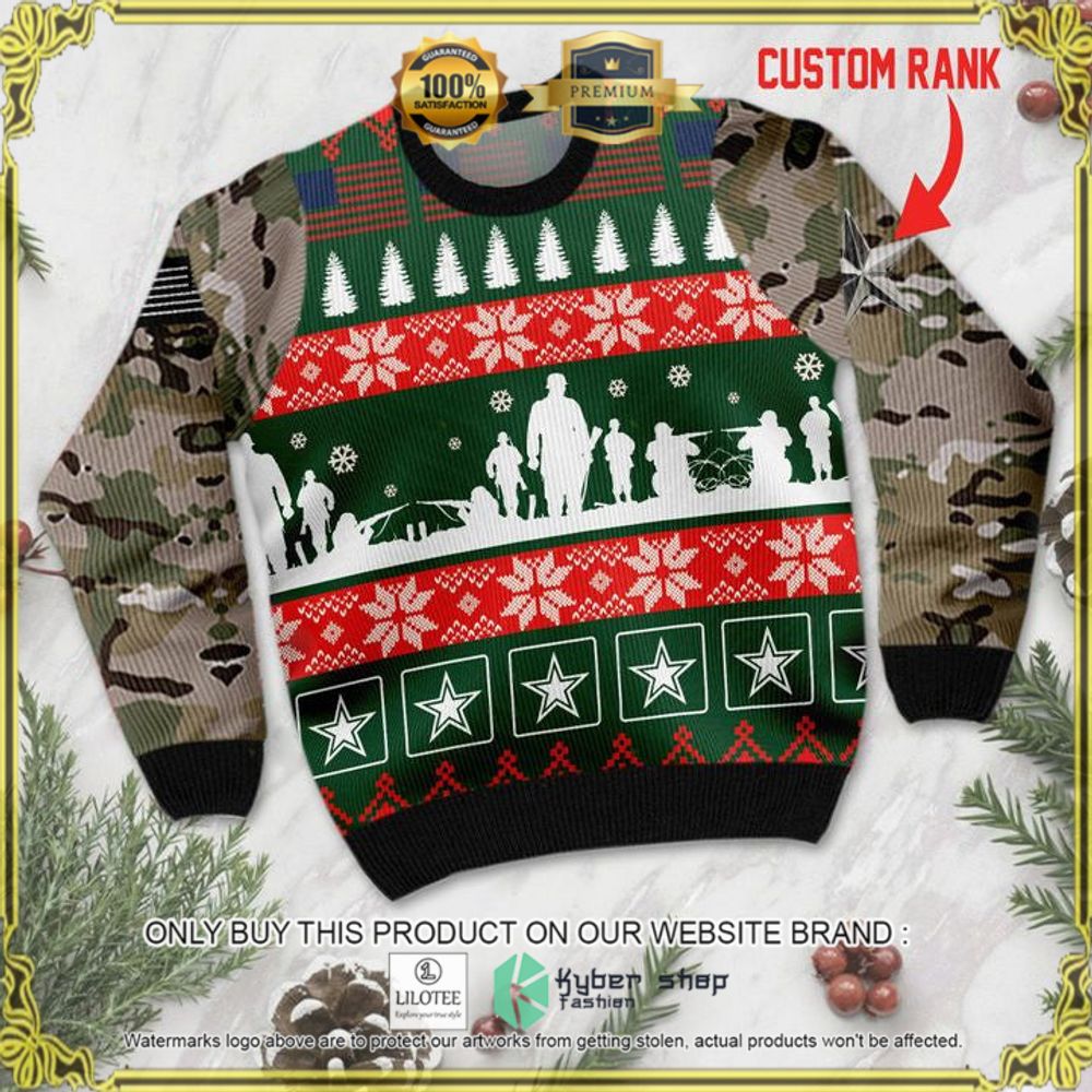 us army camo your name christmas sweater 1 64878