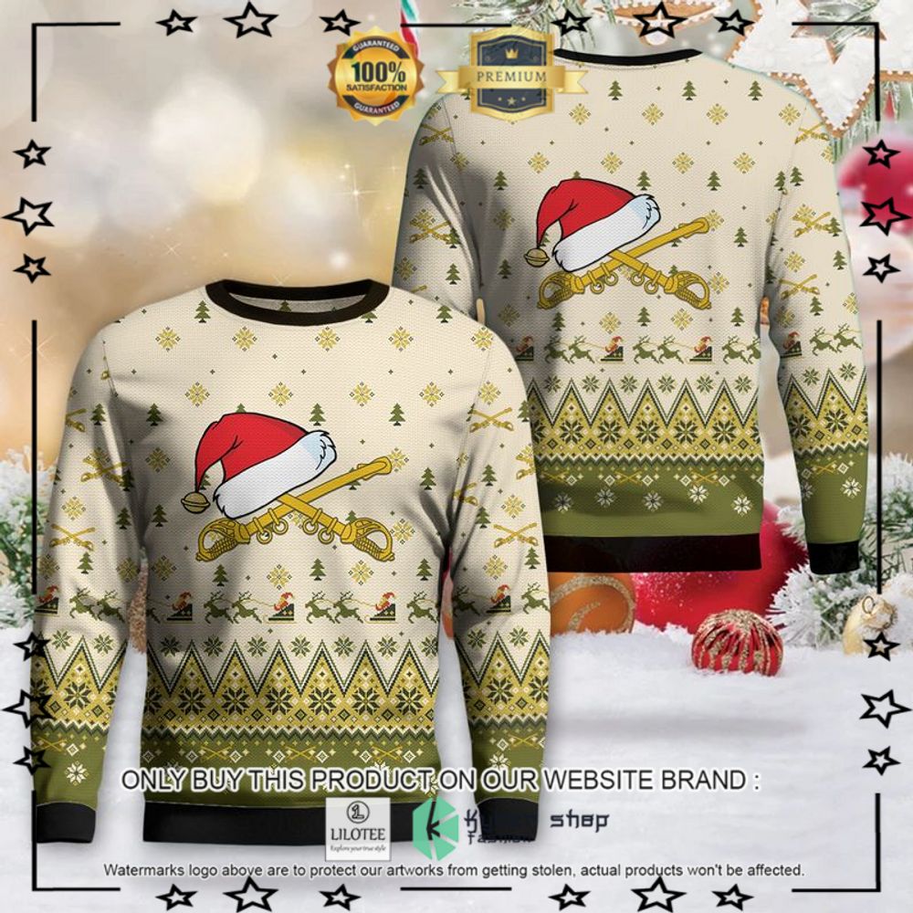 us army cavalry branch christmas sweater 1 92822