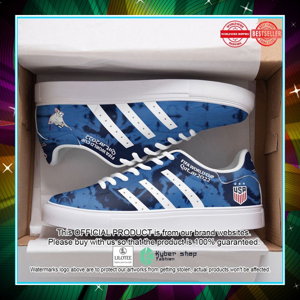 usa fifa wc 2022 lh blue stan smith shoes 1 968