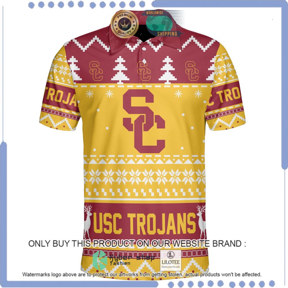 usc trojans personalized sweater polo 1 46521