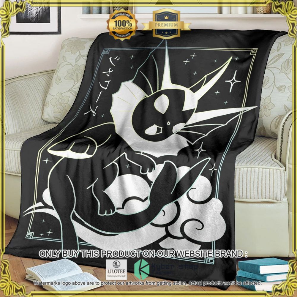 Vaporeon Custom Pokemon Soft Blanket - LIMITED EDITION 6