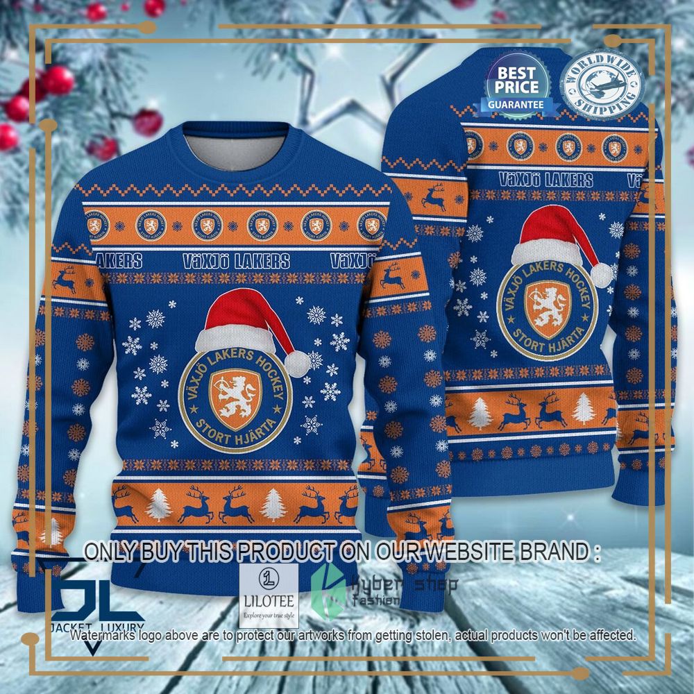 Vaxjo Lakers Ugly Christmas Sweater 7