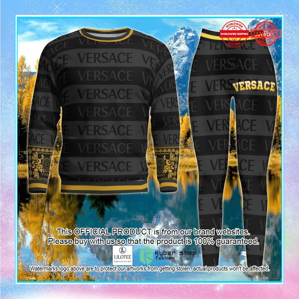versace black sweater leggings 1 843