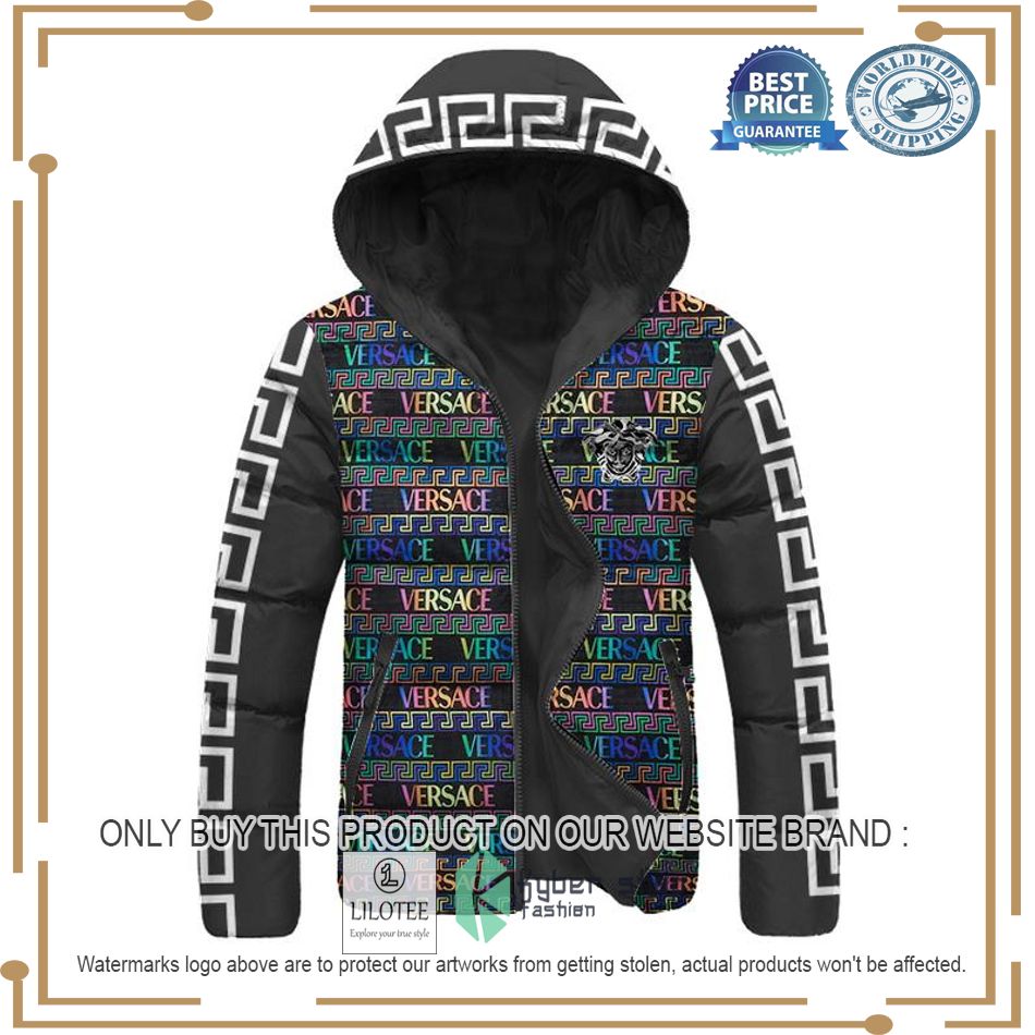 versace color pattern down jacket 1 89969
