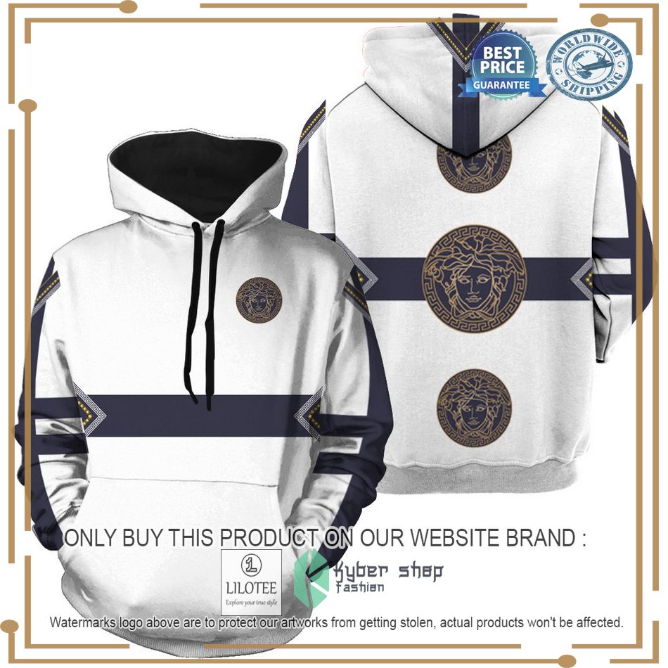 versace dark logo white hoodie 1 37357