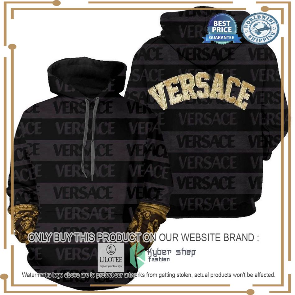 versace letter black gold hoodie 1 85464