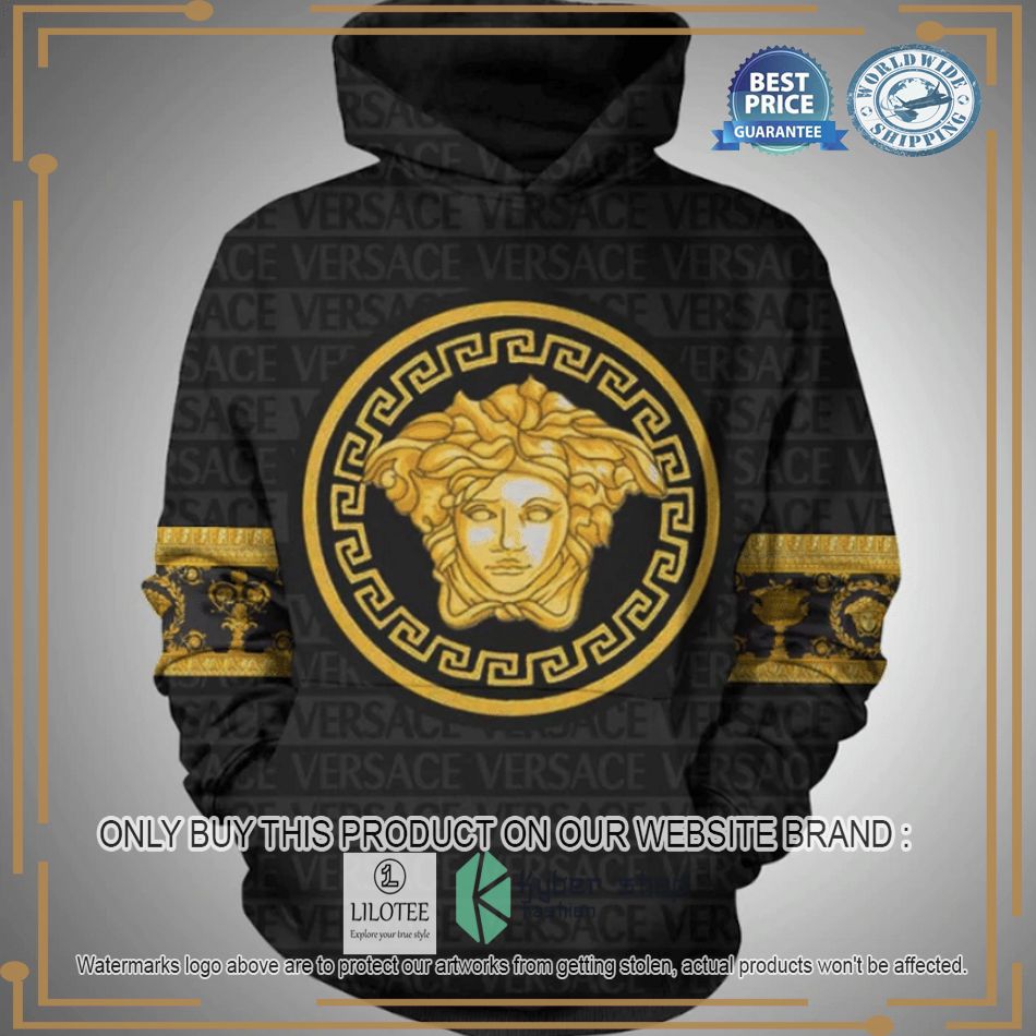 versace letter black gold logo hoodie 1 40184