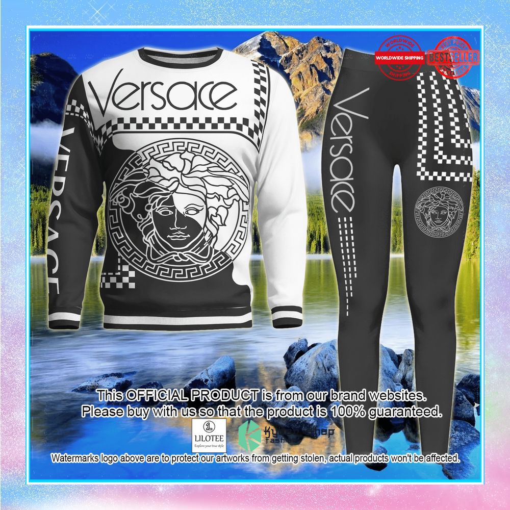 versace logo grey sweater leggings 1 380