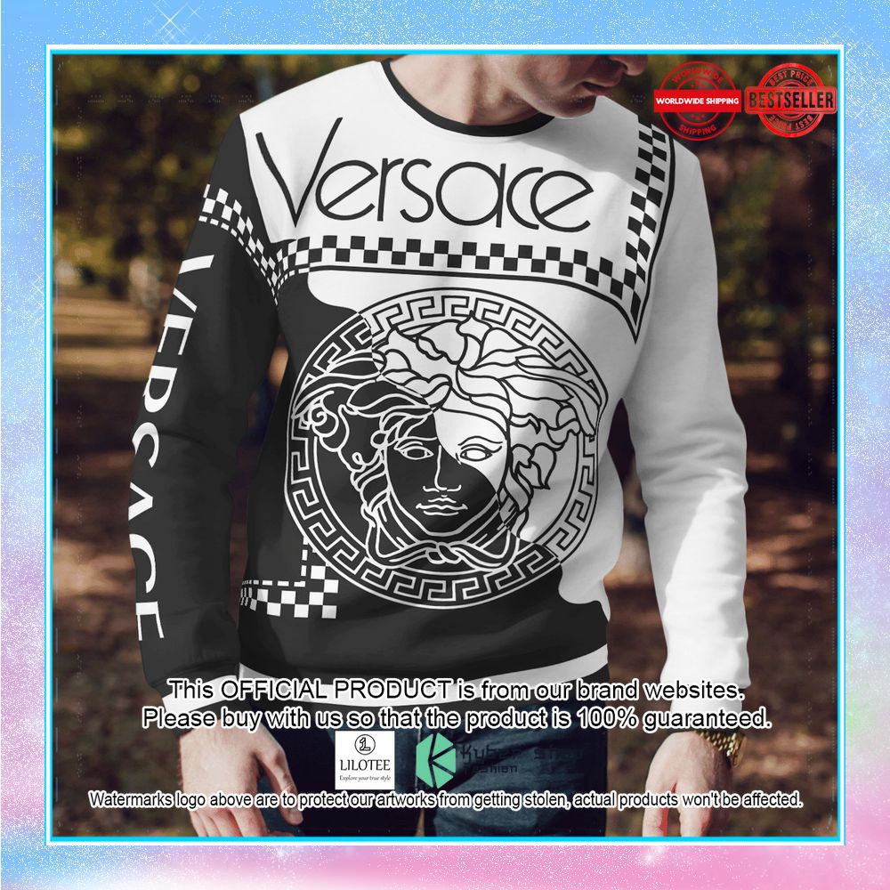 versace logo grey sweater leggings 2 921