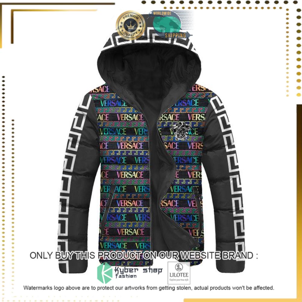 versace multicolor puffer down jacket 1 25485