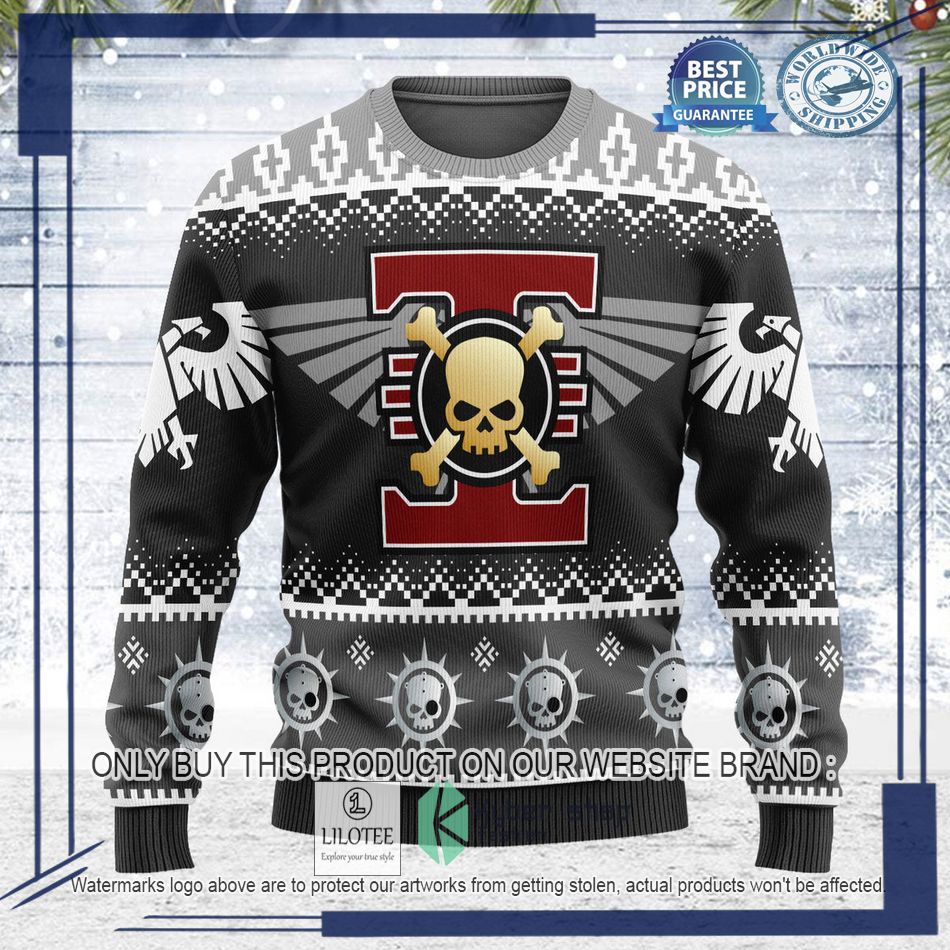 warhammer 40000 deathwatch logo ugly christmas sweater 2 21969