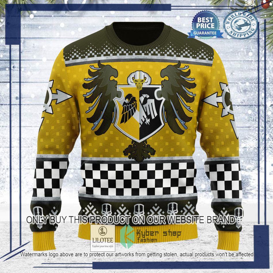 warhammer 40000 imperial knights house hawkshroud logo ugly christmas sweater 2 77491