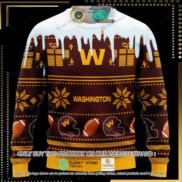 washington football team nfl personalized woolen knitted sweater 1 27905