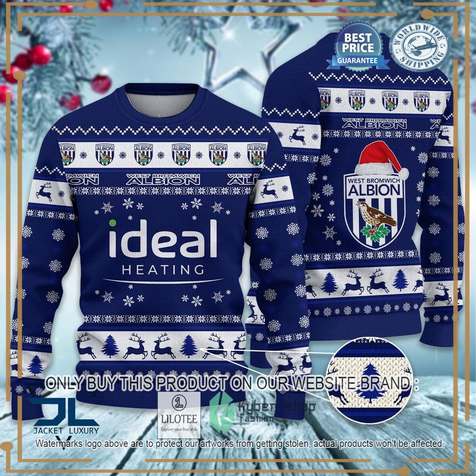 West Bromwich Albion F.C EFL Ugly Christmas Sweater - LIMITED EDITION 7