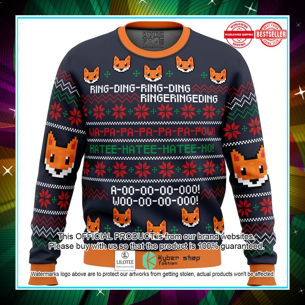 what does the fox say christmas sweater 1 288