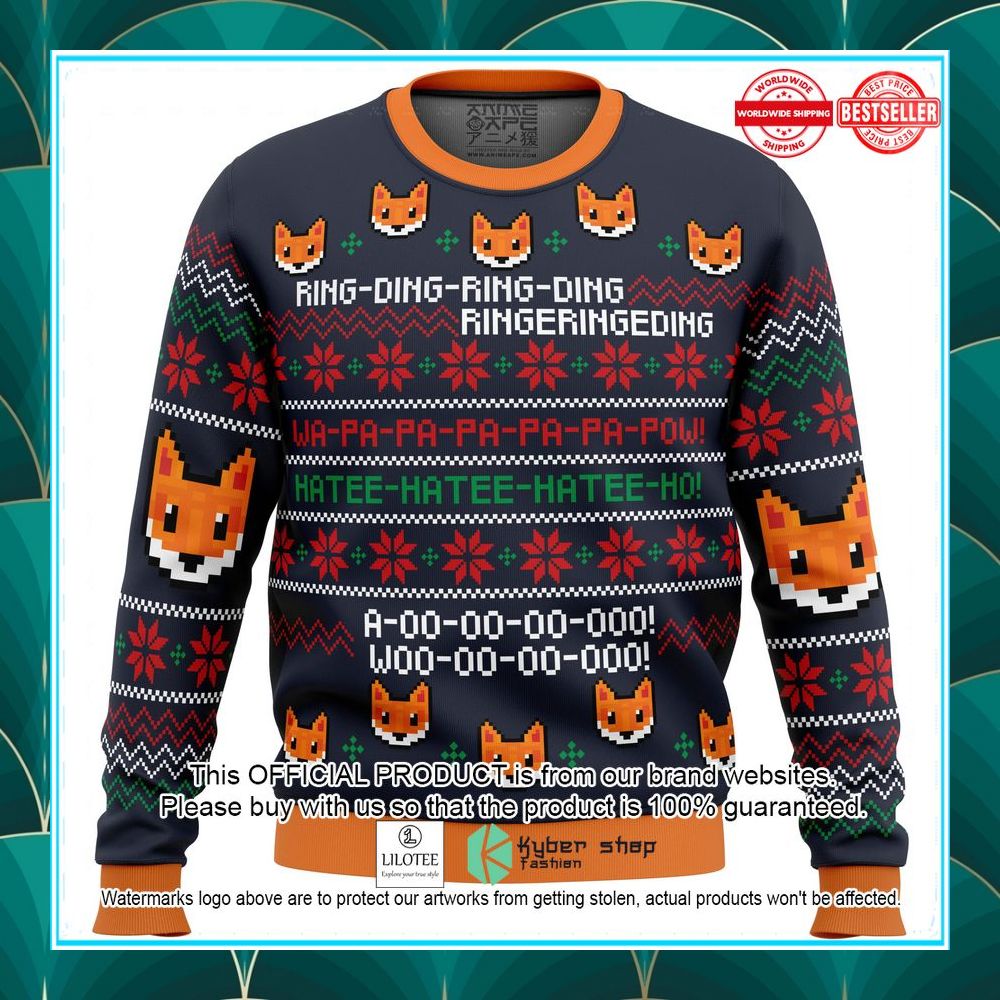 what does the fox say christmas sweater 1 737