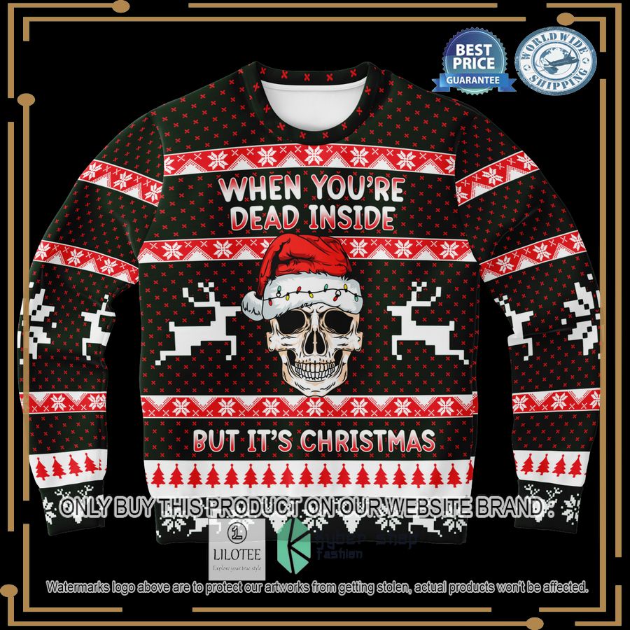 when youre dead inside christmas sweater 1 44184