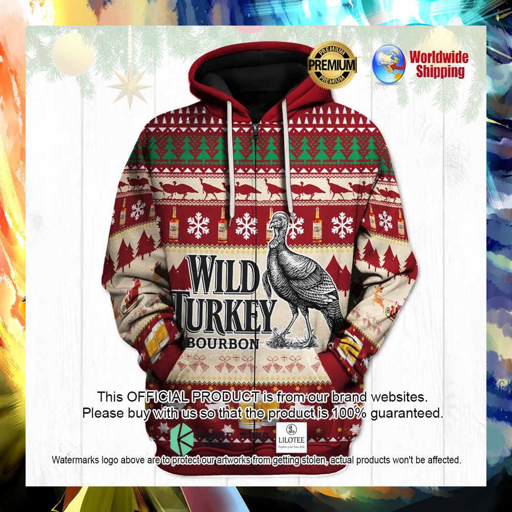 wild turkey bourbon 3d hoodie shirt 1 418