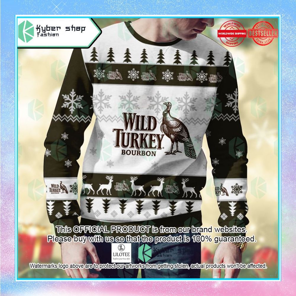 wild turkey christmas sweater 2 664