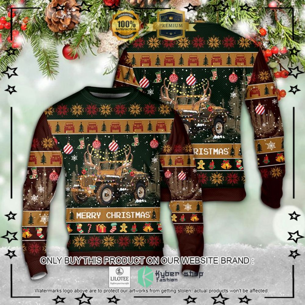willys jeep christmas sweater 1 39365