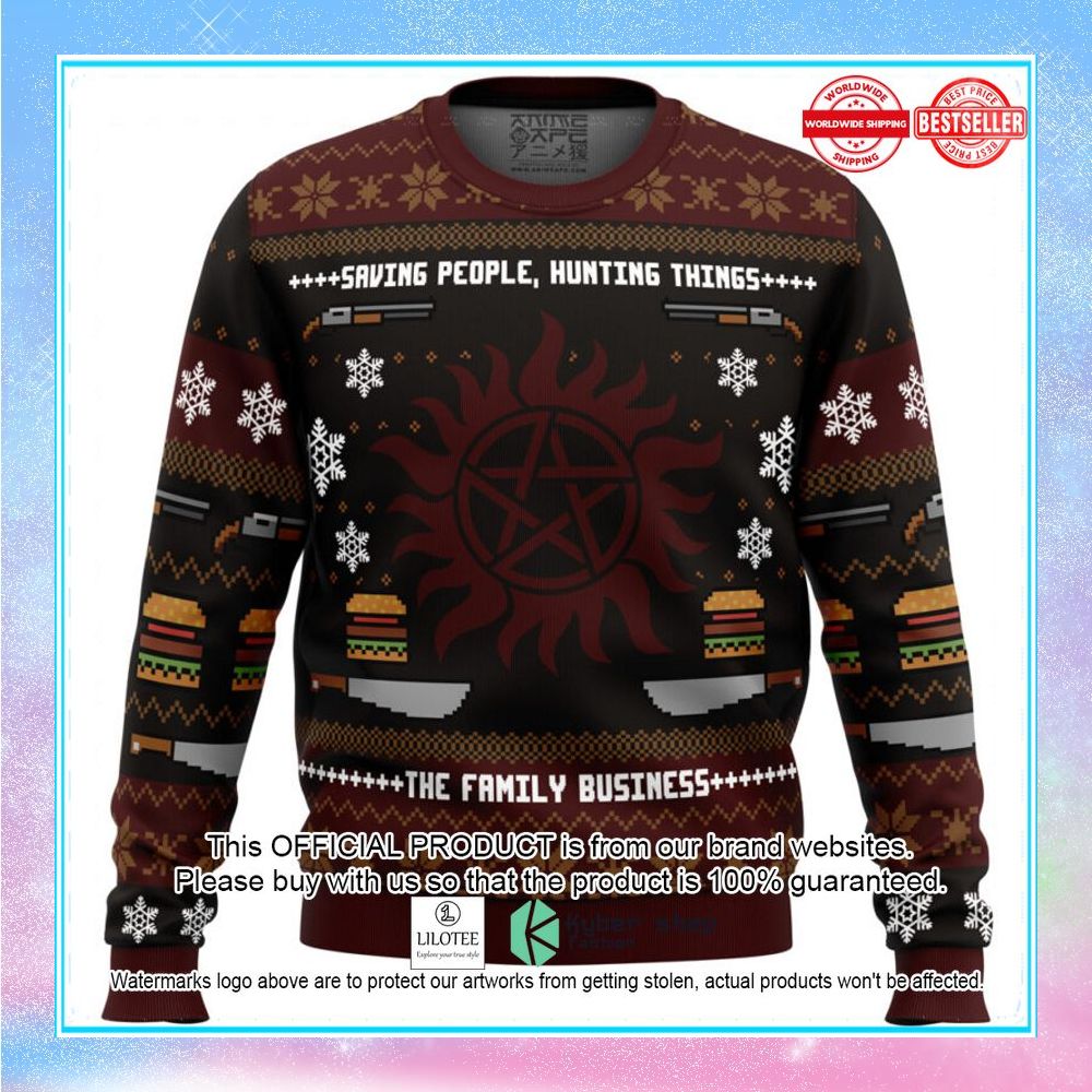 winchester christmas supernatural christmas sweater 1 625