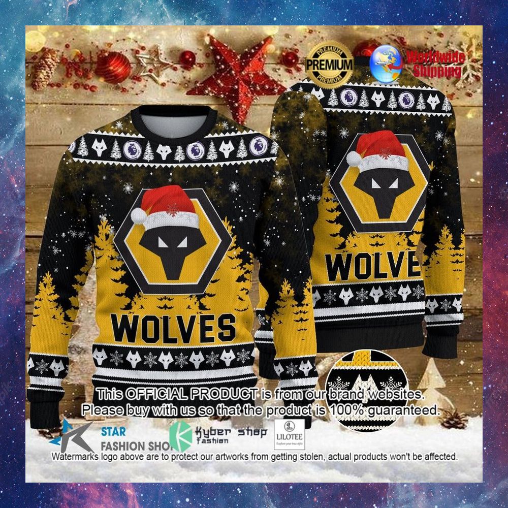 wolves santa hat sweater 1 461